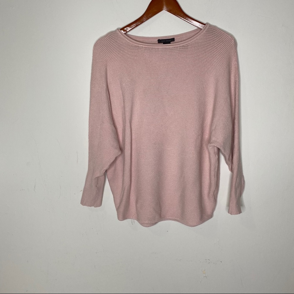 Suzy Shier oversized pink crew neck sweater